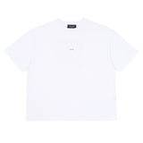 Alt Üst Cross Stitch T-Shirt Beyaz