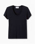 American Vintage Jacksonville Kadın U-Neck T-Shirt Noir