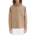 A.P.C. Basile Brodée Overshirt Erkek Ceket Marron Glace