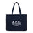 A.P.C. Diane Rue Madame Shopping Bag Omuz Çantası Dark Navy