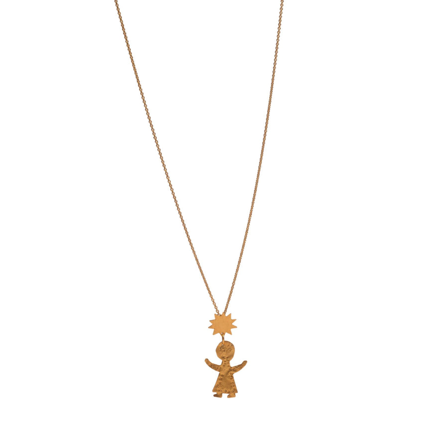 Apres Ski Figurine Necklace Gold