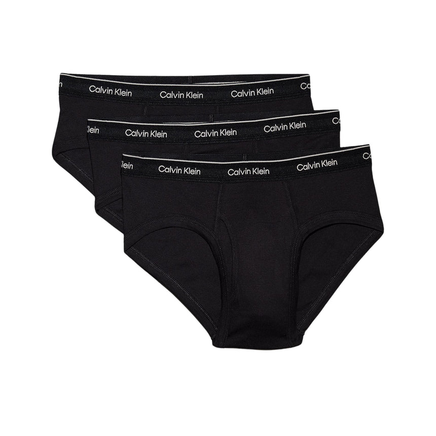 Calvin Klein Hip Brief 3PK Cotton Classics - Erkek Black