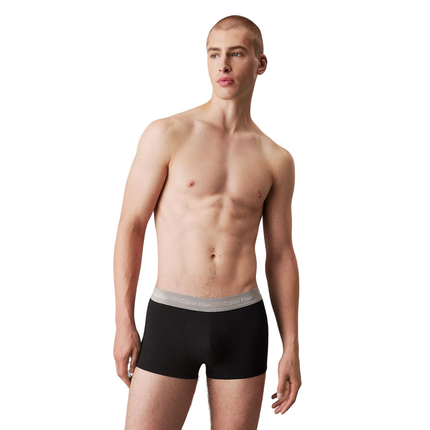 Calvin Klein Low Rise Trunk 3PK Cotton Stretch - Erkek