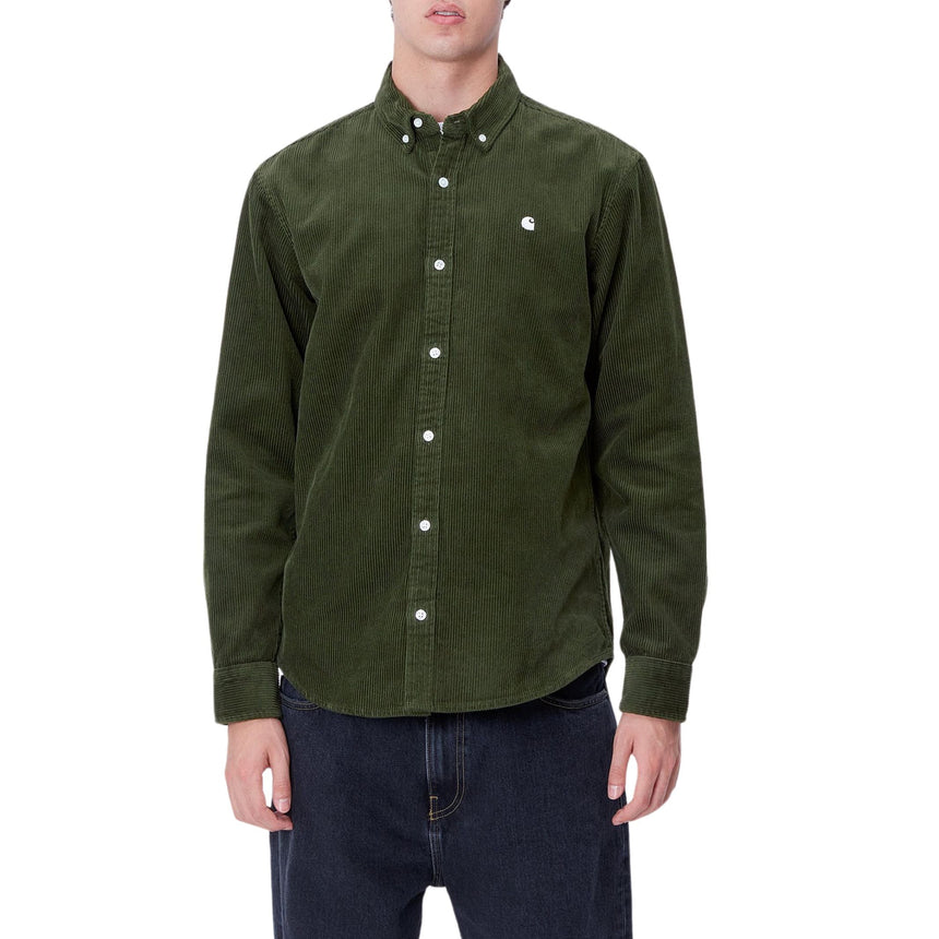 Carhartt WIP L/S Madison Cord Shirt Erkek Gömlek Tarragon/Wax