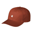 Carhartt WIP Madison Logo Cap Vermillion/White