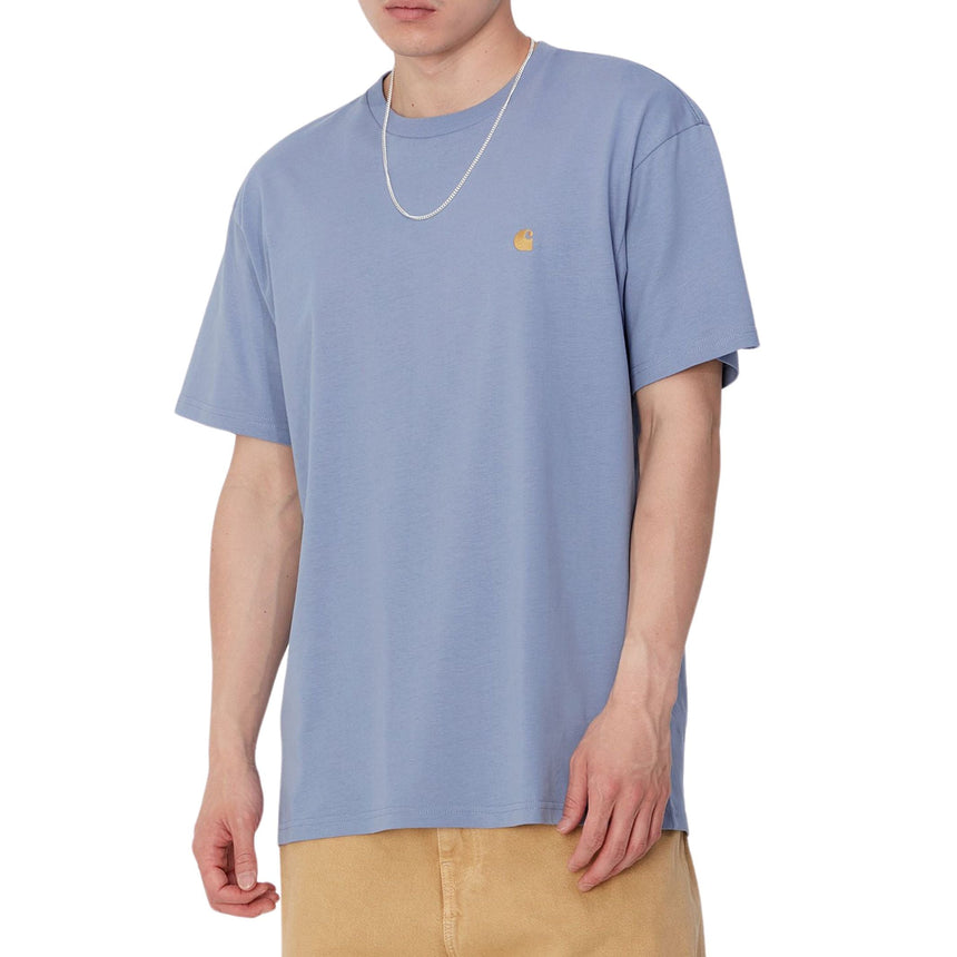 Carhartt WIP S/S Chase Erkek T-Shirt Charm Blue/Gold