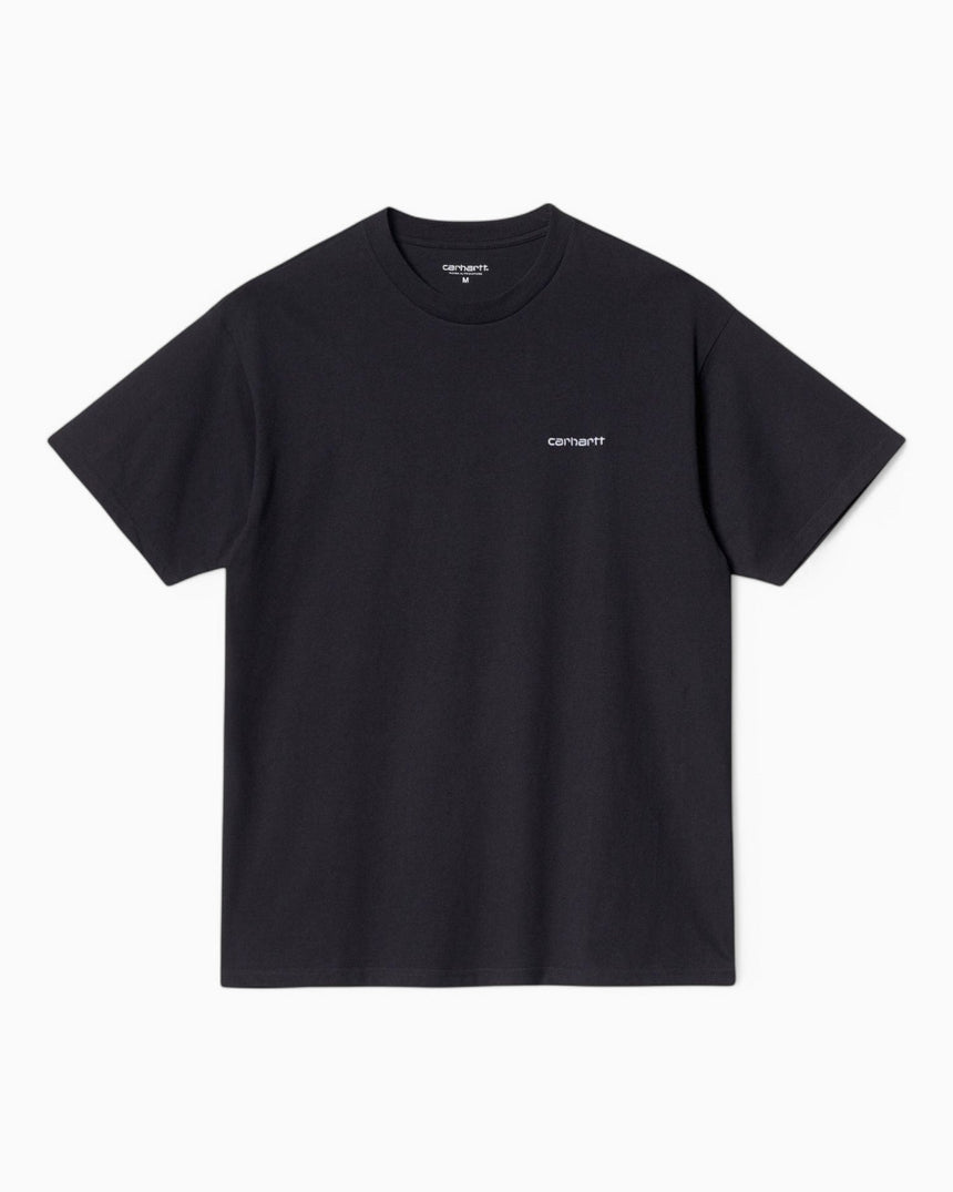 Carhartt WIP S/S Script Embroidery Erkek T-Shirt Black/White