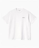 Carhartt WIP S/S Script Embroidery Erkek T-Shirt White/Black