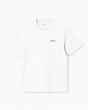 Carhartt WIP S/S Script Embroidery Kadın T-Shirt White/Black