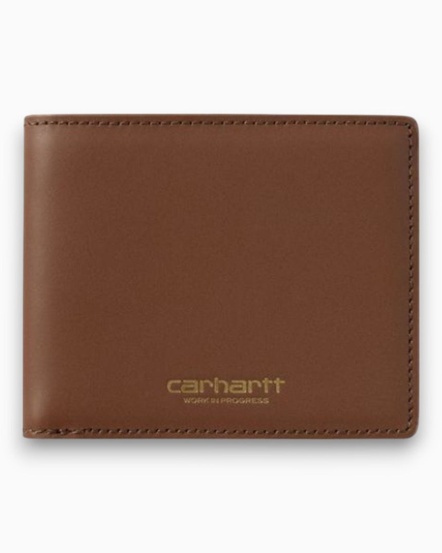 Carhartt WIP Vegas Billfold Wallet Cognac/Gold