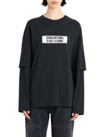 Études Studio Double Sleeves Tee Shirt Not A Crime