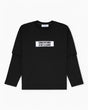 Études Studio Double Sleeves Tee Shirt Not A Crime Black