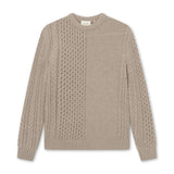 Forét Hybrid Cable Erkek Knit Kazak Khaki