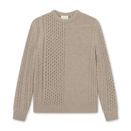 Forét Hybrid Cable Erkek Knit Kazak Khaki