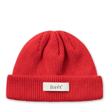 Forét Relax Rib Beanie Red