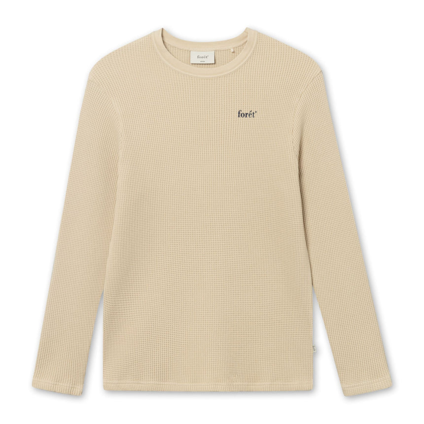 Forét Still Waffle Longsleeve T-Shirt Oat