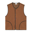 Forét Tulip Sherpa Fleece Erkek Vest Brown