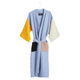 HAY Design Waffle Bathrobe Dusty Blue/Multi