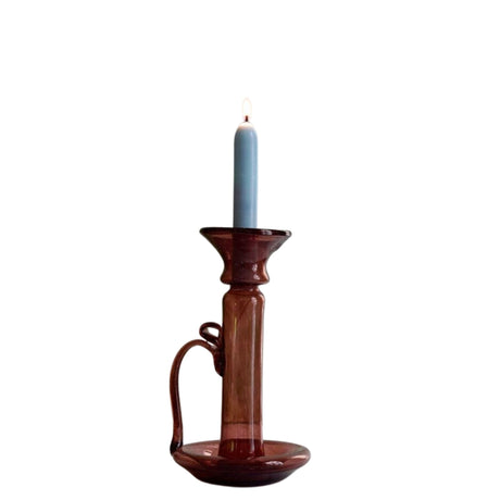 La Soufflerie Porta Candele With Handle Framboise