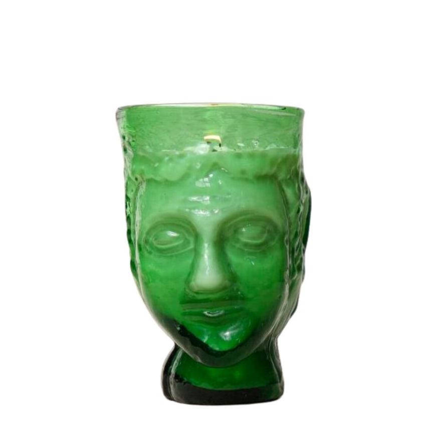 La Soufflerie Verre Tête Bougie Green