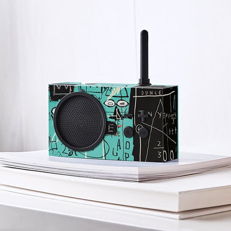 Lexon - Lexon X Jean-Michel Basquiat Tykho 3 Bluetooth Hoparlör ve Radyo - vitruta