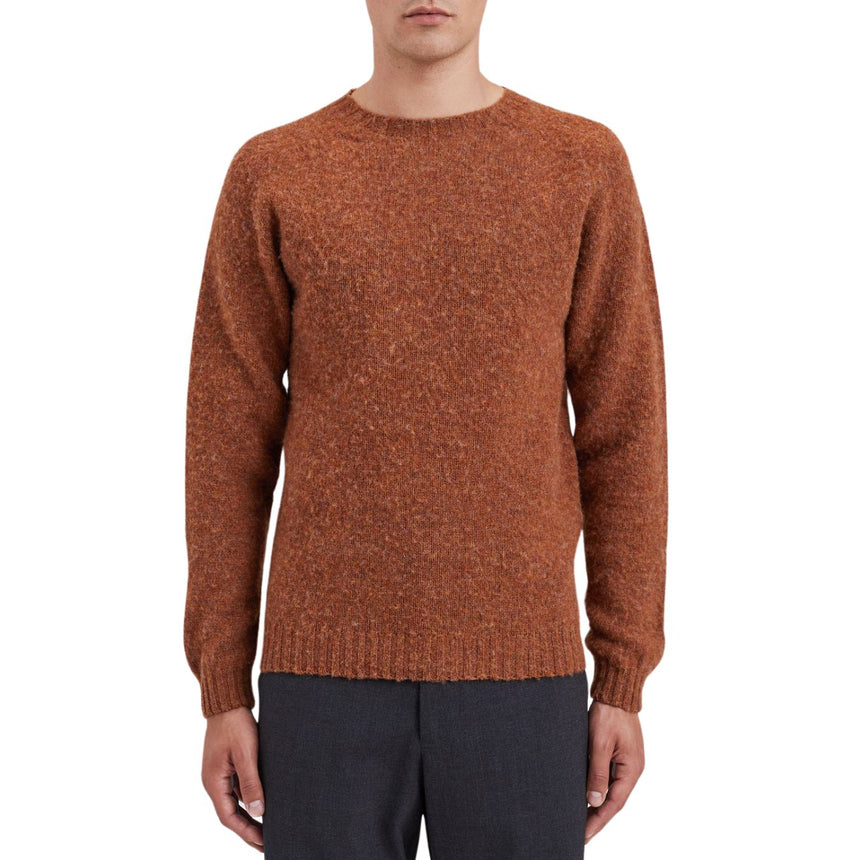 Norse Projects Birnir Brushed Lambswool Erkek Kazak Burnt Orange