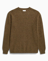 Norse Projects Birnir Brushed Lambswool Erkek Kazak Dark Olive