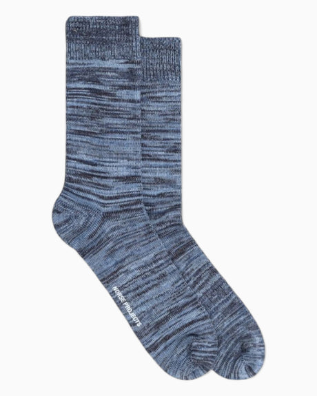 Norse Projects Bjarki Cotton Twist Sock Steel Blue