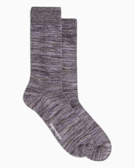 Norse Projects Bjarki Cotton Twist Sock Crocus Purple