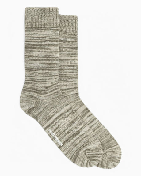 Norse Projects Bjarki Cotton Twist Sock Sediment Green