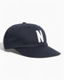 Norse Projects Felt N Twill Sports Cap Dark Navy