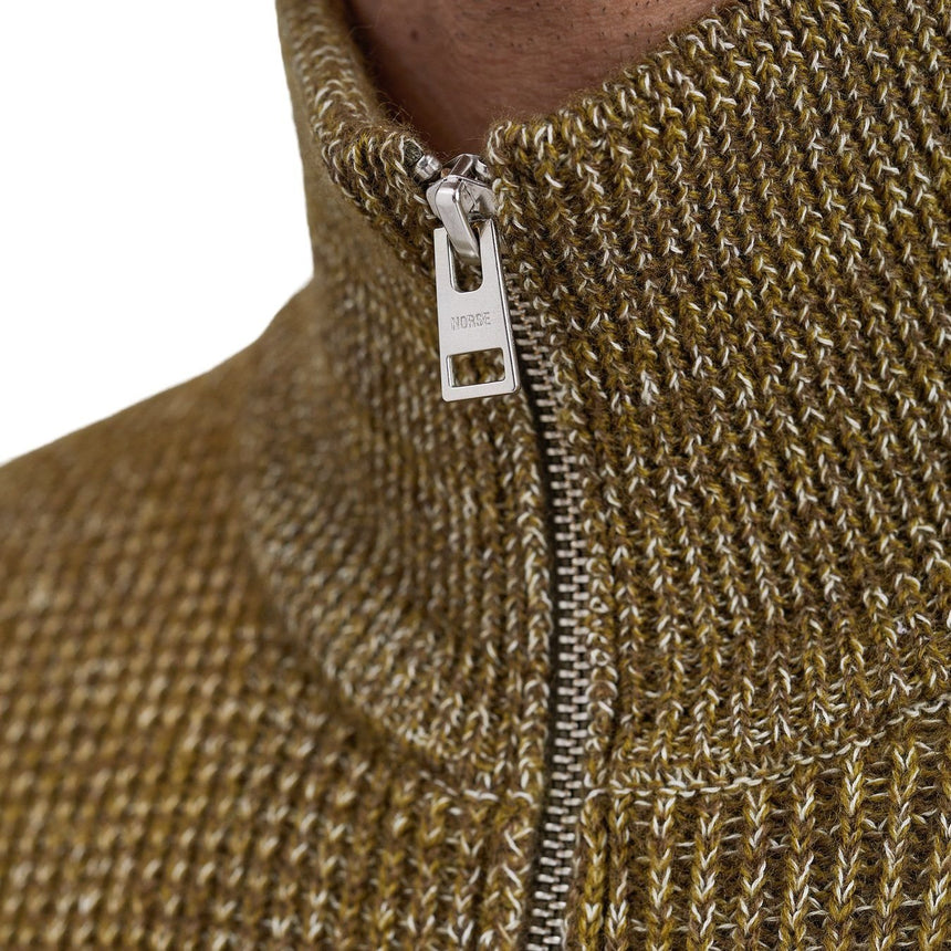 Norse Projects Hagen Wool Cotton Rib Full Zip Erkek Ceket