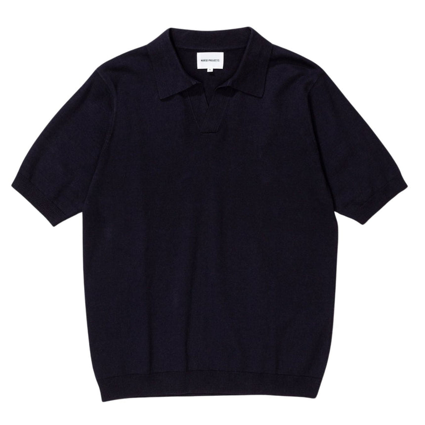 Norse Projects Leif Cotton Linen Polo T-Shirt 