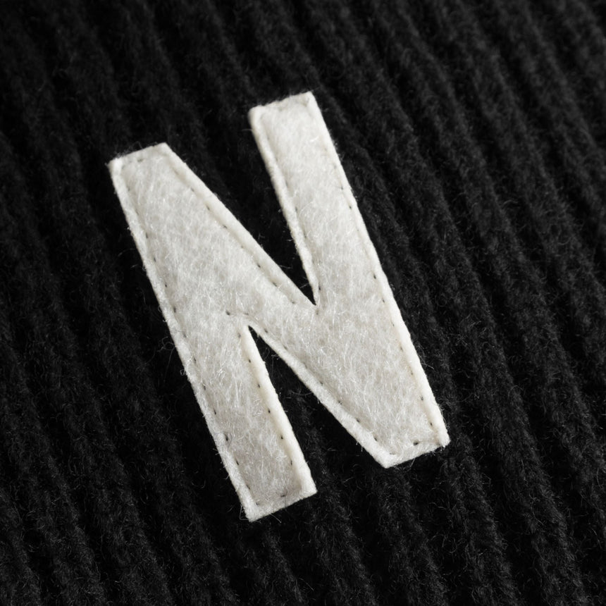 Norse Projects Merino Lambswool Rib N Logo Beanie 