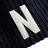 Norse Projects Merino Lambswool Rib N Logo Beanie 