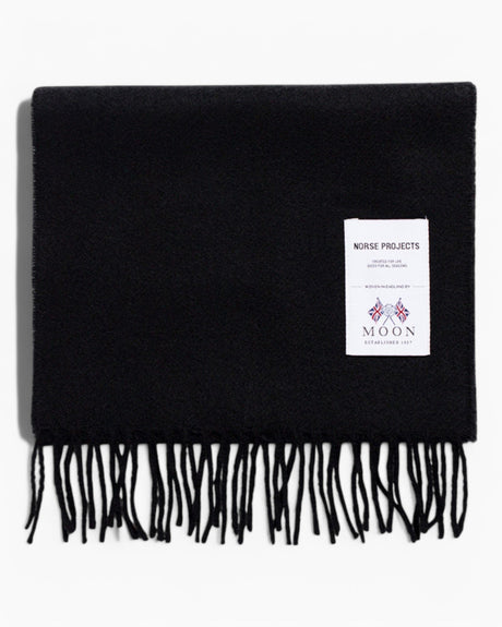 Norse Projects Moon Merino Lambswool Scarf Black