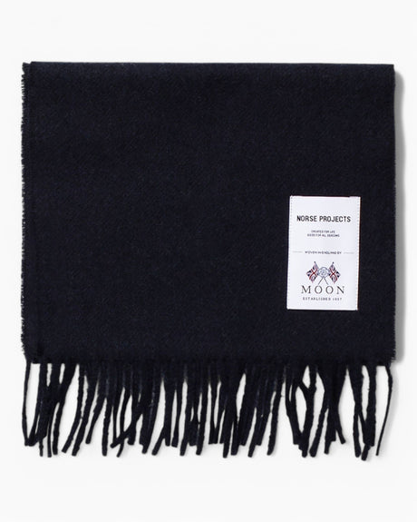 Norse Projects Moon Merino Lambswool Scarf Dark Navy