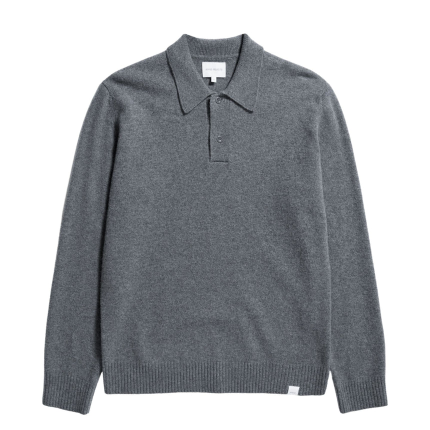 Norse Projects Norse Standard Merino Lambswool Polo Erkek Kazak