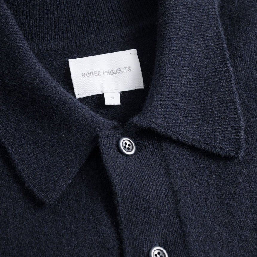 Norse Projects Norse Standard Merino Lambswool Polo Erkek Kazak