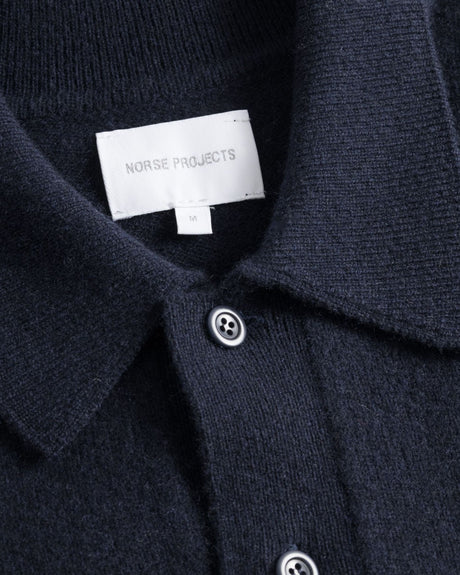 Norse Projects Norse Standard Merino Lambswool Polo Erkek Kazak