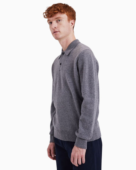 Norse Projects Norse Standard Merino Lambswool Polo Erkek Kazak