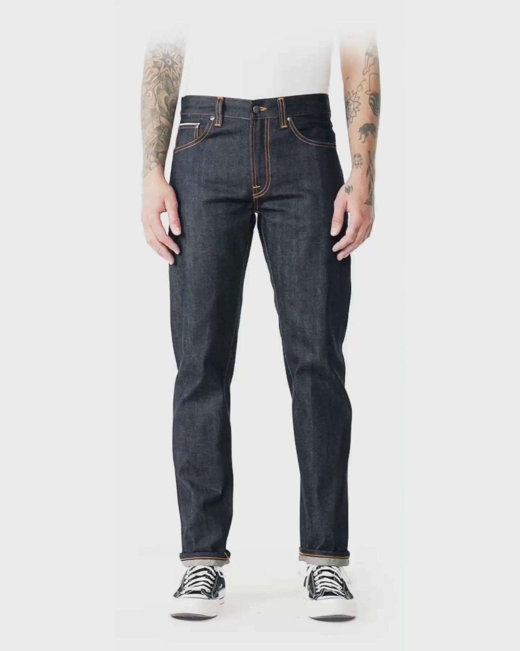 Nudie Jeans Gritty Jackson Dry Everblack Erkek Jean Pantolon