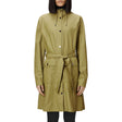 Rains Curve Long Jacket Khaki