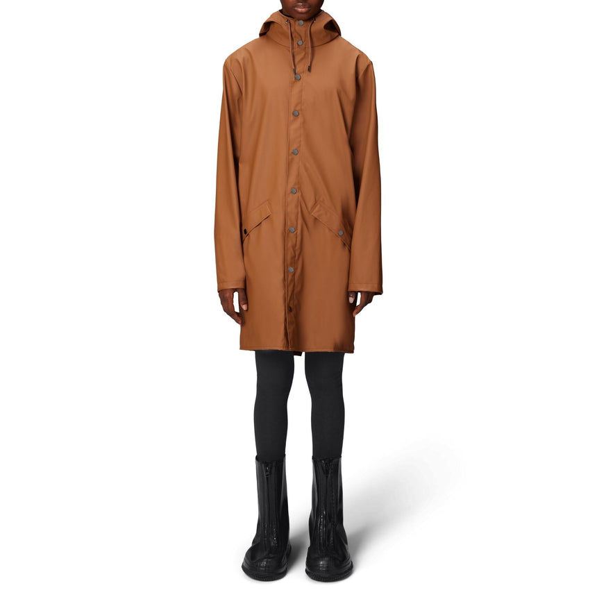 Rains Long Jacket Yağmurluk Rust