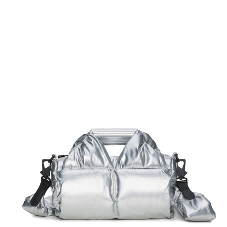 Rains Nyssa Puffer Duffel Crossbody Mini Omuz Çantası Mirror