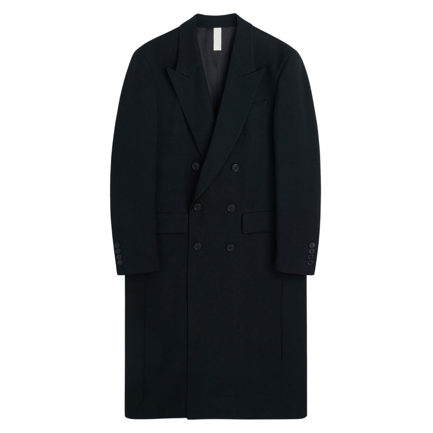 Sunflower Double Breasted Coat Erkek Palto Black