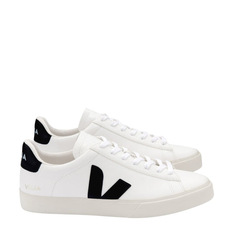 VEJA Campo Chromefree Leather Erkek Sneaker Extra White/Black