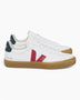 VEJA Campo Chromefree Leather Erkek Sneaker Extra White/Pekin Poker