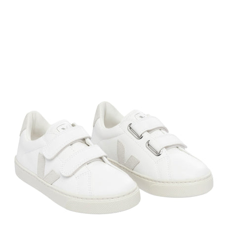 VEJA Small Esplar Chromefree Leather Çocuk Sneaker Extra White/Natural