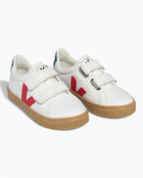 VEJA Small Esplar Chromefree Leather Çocuk Sneaker Extra White/Pekin Poker